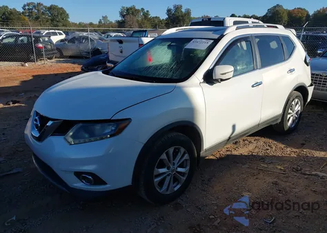 2014 Nissan Rogue Sv z USA, uszkodzony, nr VIN 5N1AT2MV2EC822765